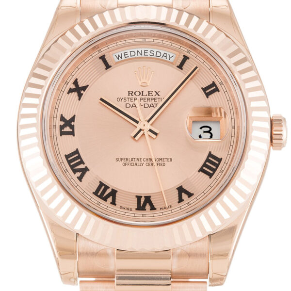 Rolex Day-Date II 41mm Rose Dial 218235