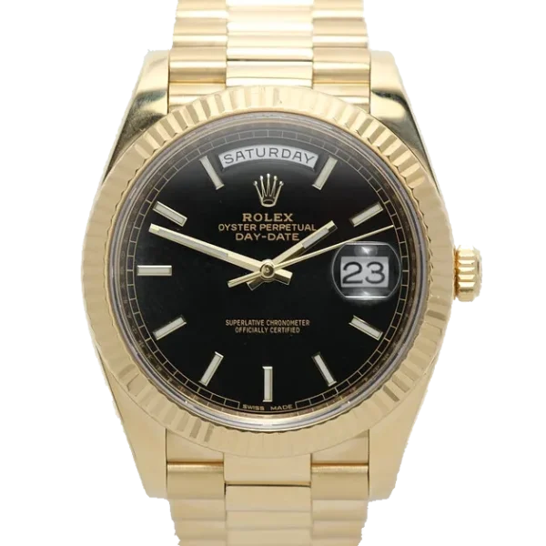 Superclone Rolex Day-Date 40 mm Black Dial 228238