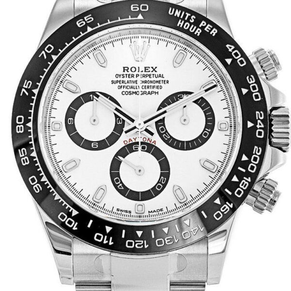 Superclone Rolex Daytona “Panda” 40mm White Dial 116500LN