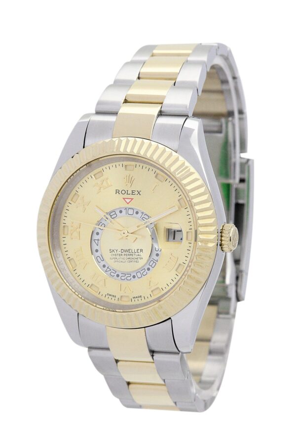 Alternative view of Rolex Sky-Dweller 42mm Gold Dial 326938-2
