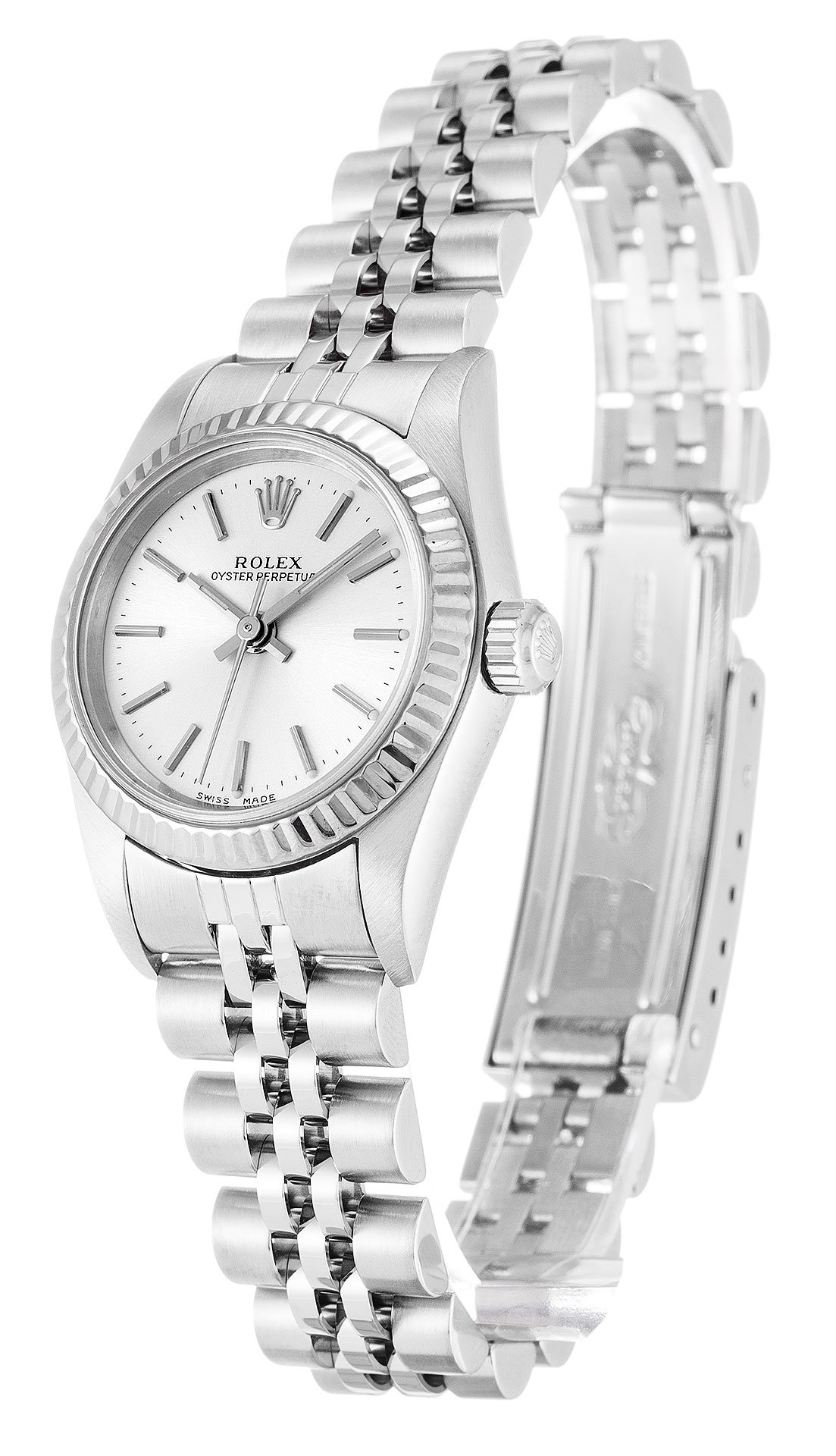Rolex Oyster Perpetual Lady 26mm Silver Dial 76094 - Image 2