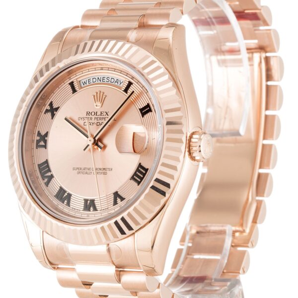 Alternative view of Rolex Day-Date II 41mm Rose Dial 218235