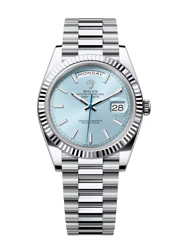 Superclone Rolex Day-Date 40 mm Ice blue Dial 228236