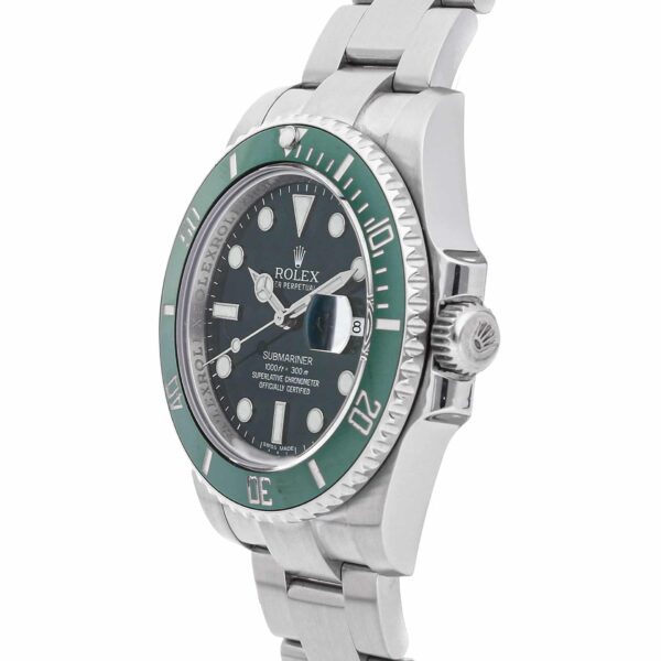 Alternative view of Superclone Rolex Submariner 40mm Green Dial 116610LV “Hulk”