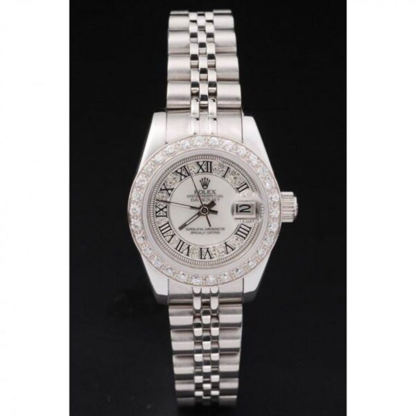 Alternative view of Superclone Rolex Datejust 26mm Diamond Dial SRL65