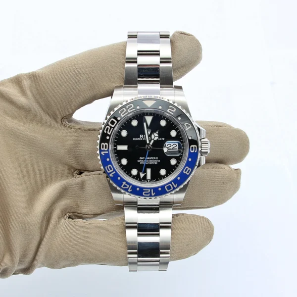 Alternative view of Superclone Rolex GMT-Master II Black Dial 126710BLNR “Batman”