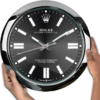 ROLEX WALL CLOCK – OYSTER PERPETUAL BLACK - Image 2