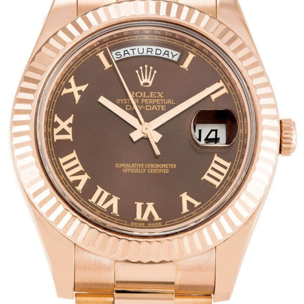 Rolex Day-Date II 41mm Chocolate Dial 218235