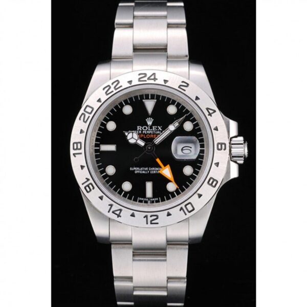 Alternative view of Superclone Rolex Explorer 40mm Black Dial REP016820