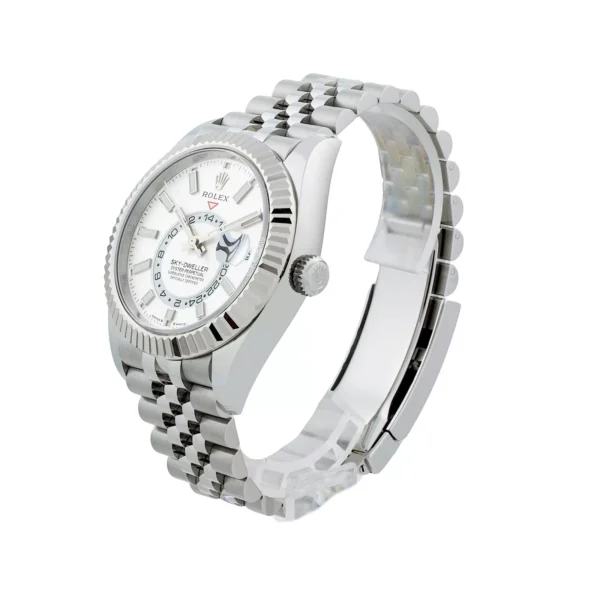 Alternative view of Superclone Rolex Sky-Dweller 42 mm Intense white Dial 336934 Jubilee