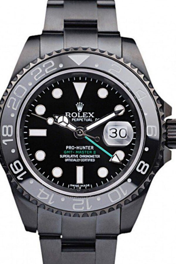 Superclone Rolex GMT-Master II 39mm Black Dial REP016828