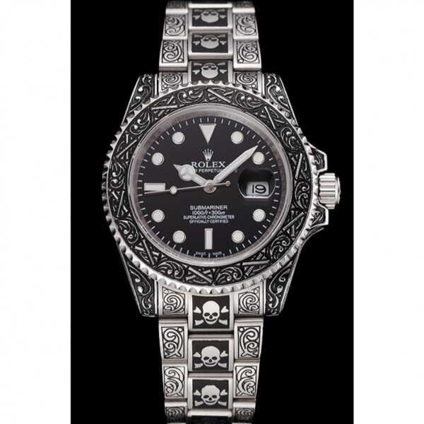 Alternative view of Superclone Rolex Submariner 41mm Black Dial 1454090