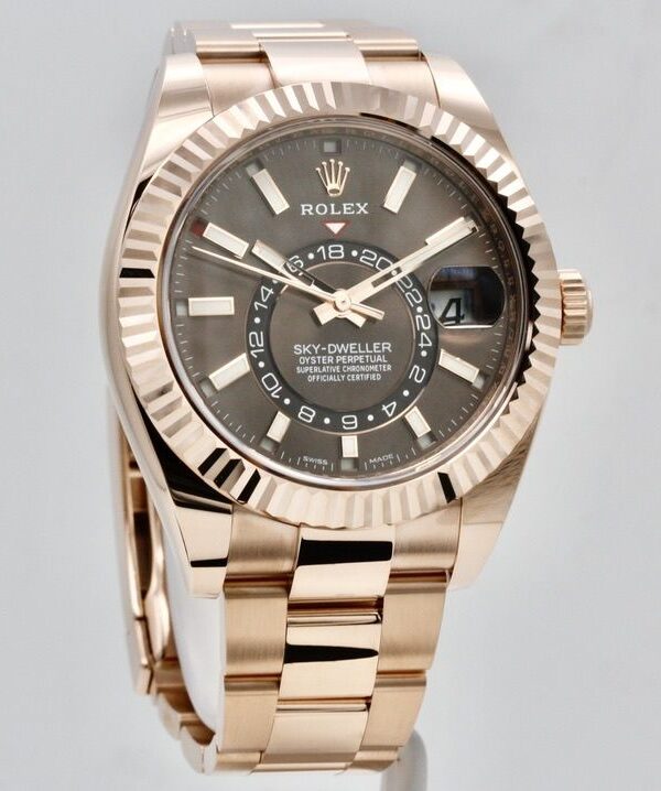 Alternative view of Rolex Sky-Dweller 42mm Chocolate Dial 326935