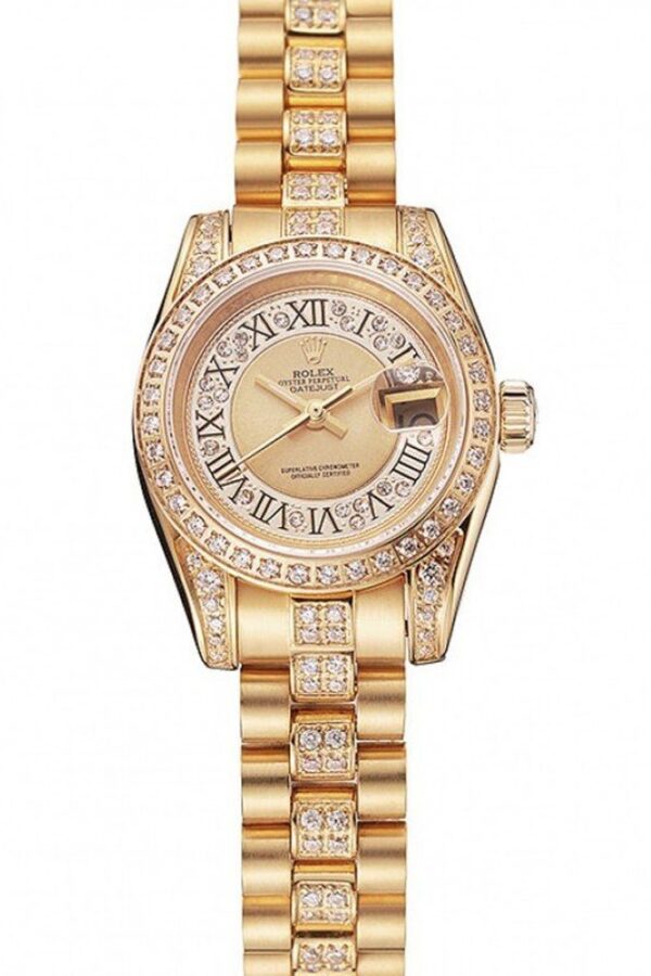 Superclone Rolex Datejust Gold Dial 1453953 21 mm
