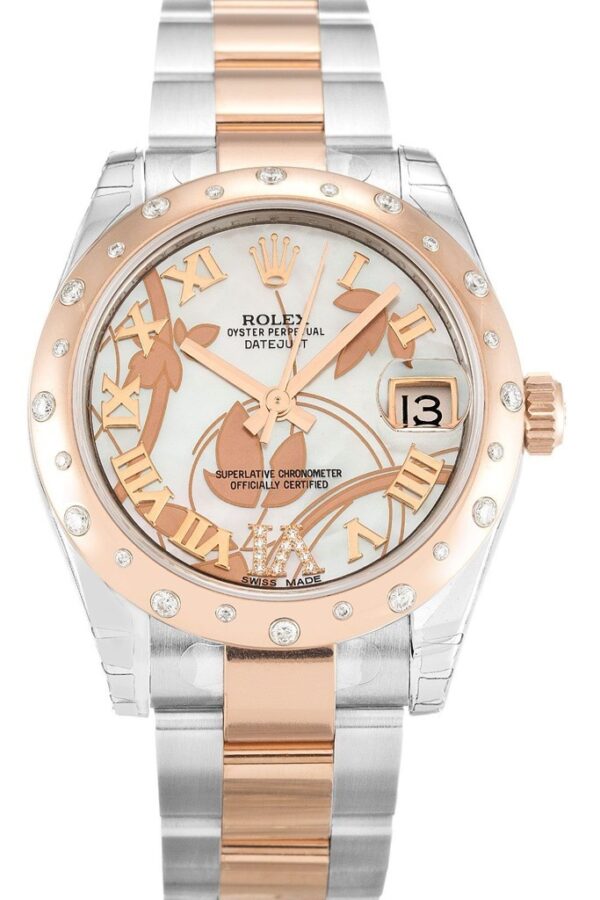 Replica Rolex Lady-Datejust White Floral Dial 178341 31 mm