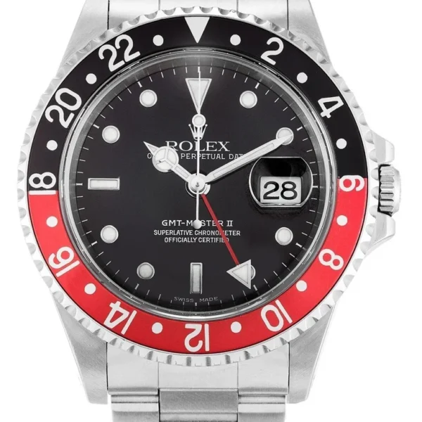 Replica Rolex GMT-Master II Black Dial 16710 “Coke”