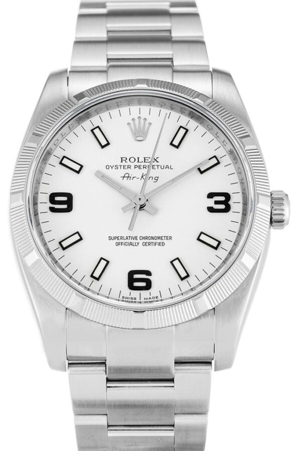 Replica Rolex Air-King White Dial 114210