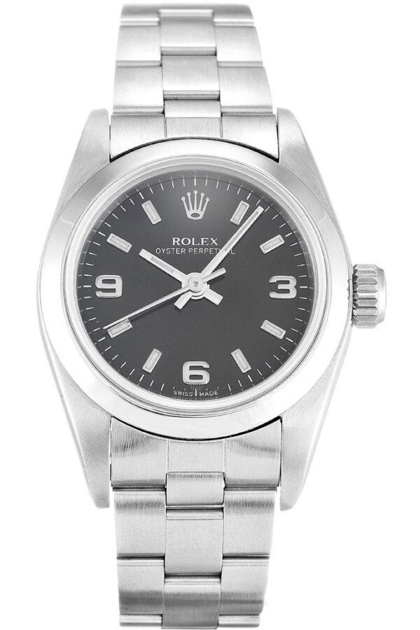 Replica Rolex Oyster Perpetual Lady Black Dial 67180 26 mm