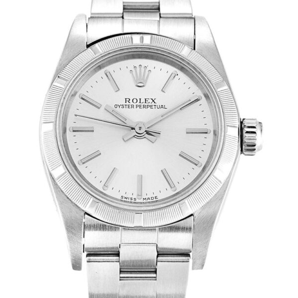 Replica Rolex Oyster Perpetual Lady Silver Dial 67230 26 mm