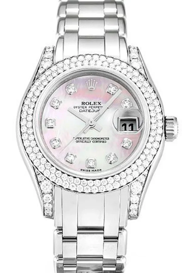 Replica Rolex Pearlmaster Mother of Pearl – Pink Dial 80359