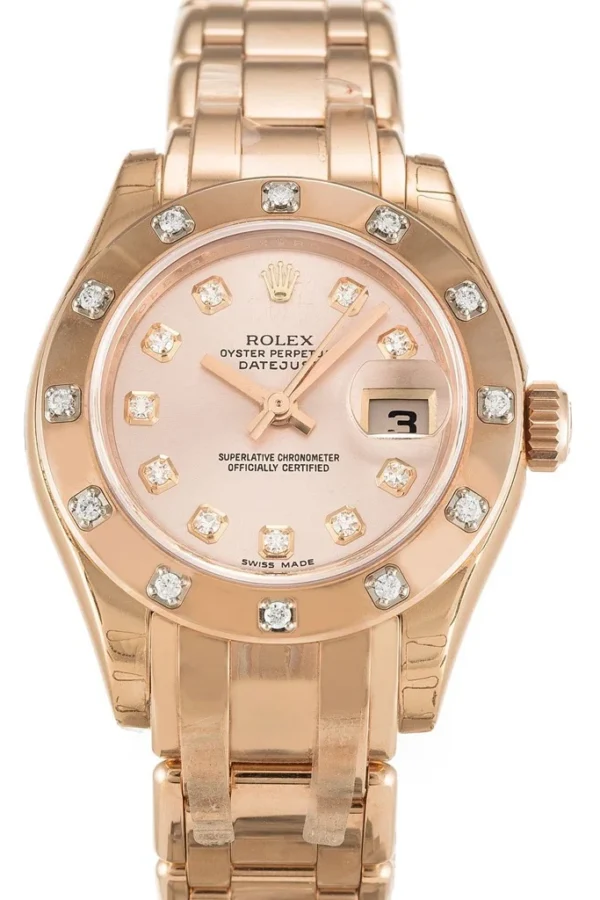 Replica Rolex Pearlmaster Rose Dial 80315
