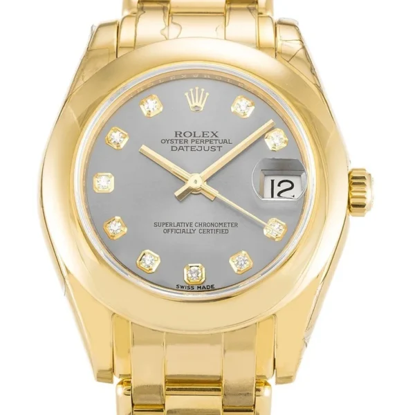 Replica Rolex Pearlmaster Silver Dial 81208
