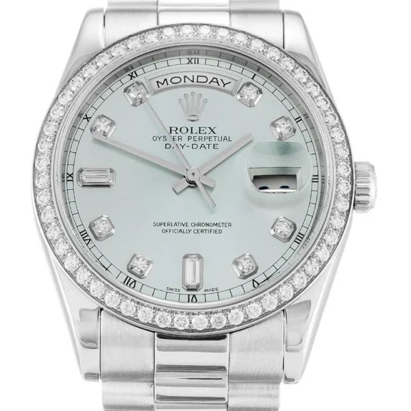 Replica Rolex Day-Date Blue Dial 118346 36 mm