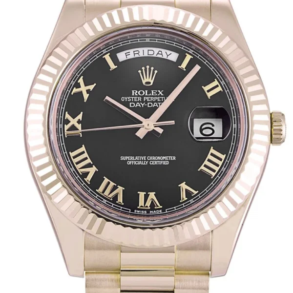 Replica Rolex Day-Date II Black Dial 218235 40 mm