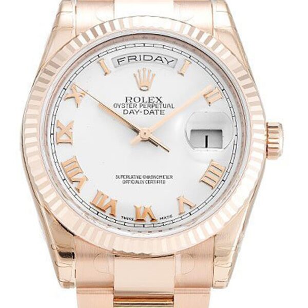 Replica Rolex Day-Date White Dial 118235 F 36 mm