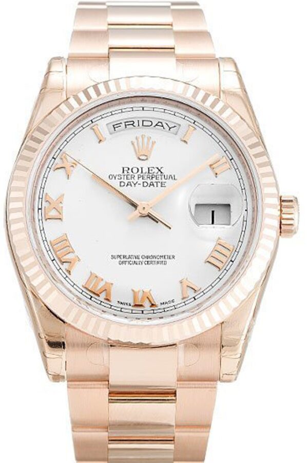 Replica Rolex Day-Date White Dial 118235 F 36 mm