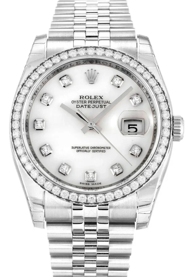 Replica Rolex Datejust Mother of Pearl – White Dial 116244 36 mm