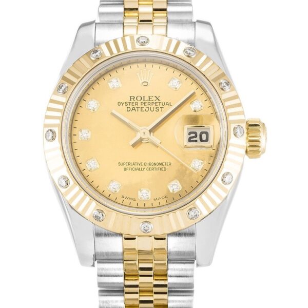 Replica Rolex Lady-Datejust Champagne Dial 179313-2 26 mm