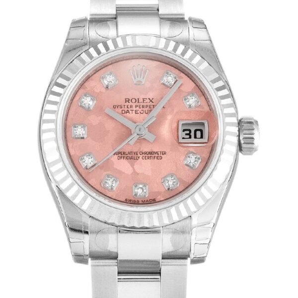 Replica Rolex Lady-Datejust Gold Dust – Pink Dial 179174 26 mm