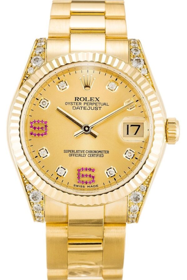 Replica Rolex Datejust Mid-Size Champagne Dial 178238 31 mm