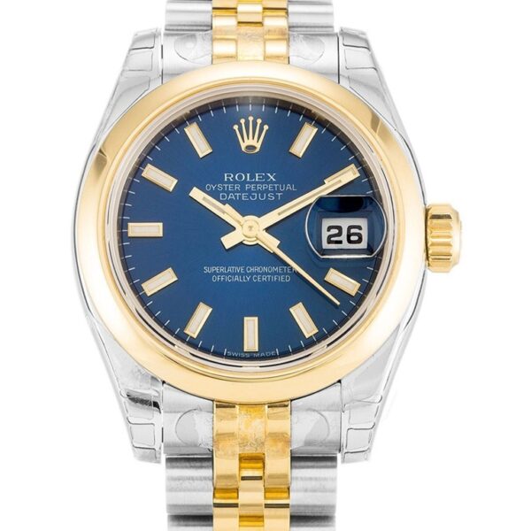 Replica Rolex Lady-Datejust Blue Dial 179163 26 mm