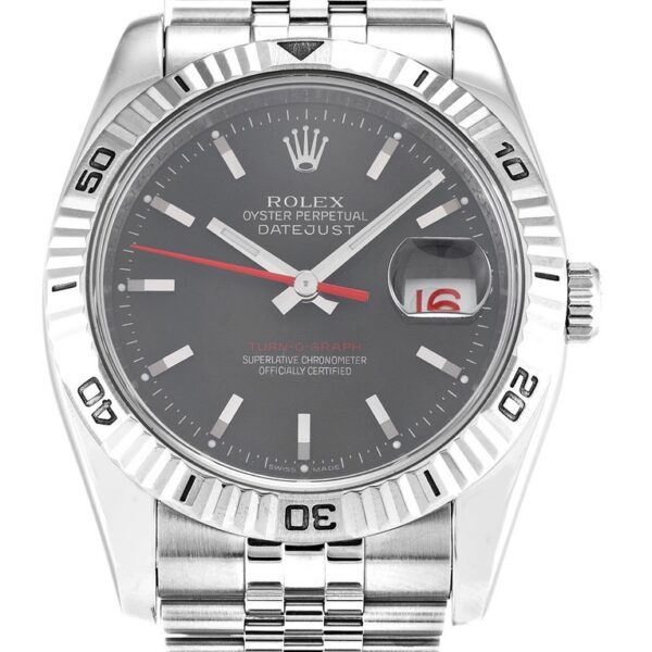 Replica Rolex Datejust Turn-O-Graph Grey Dial 116264 36 mm