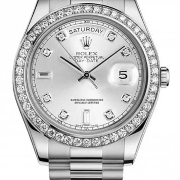Replica Rolex Day-Date Silver Dial 118346 36 mm