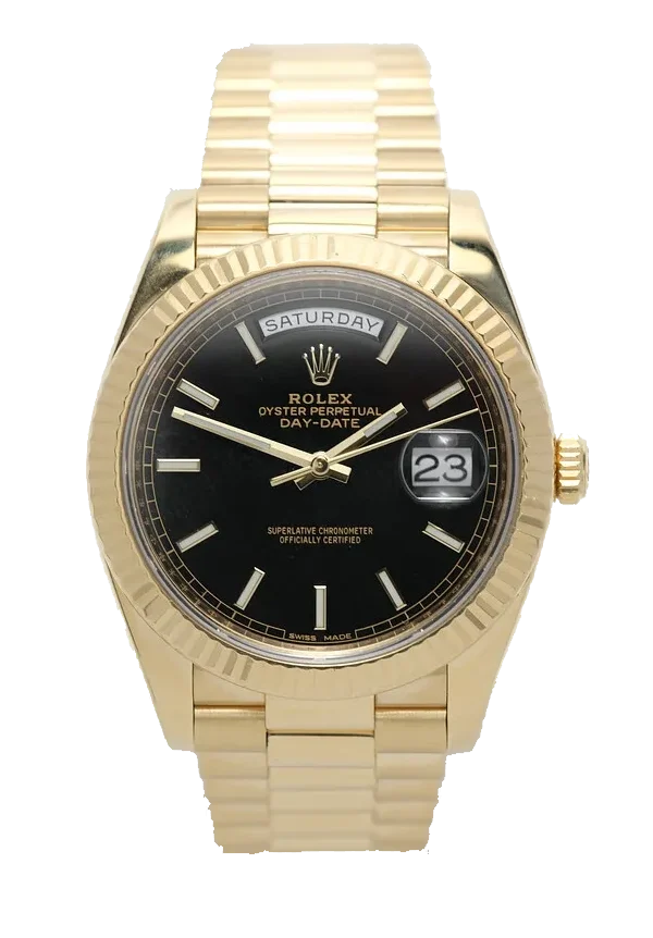 Superclone Rolex Day-Date Black Dial 228238 40 mm