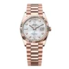 Superclone Rolex Day-Date White Mother-of-Pearl Diamond Dial 128235-0029 36 mm