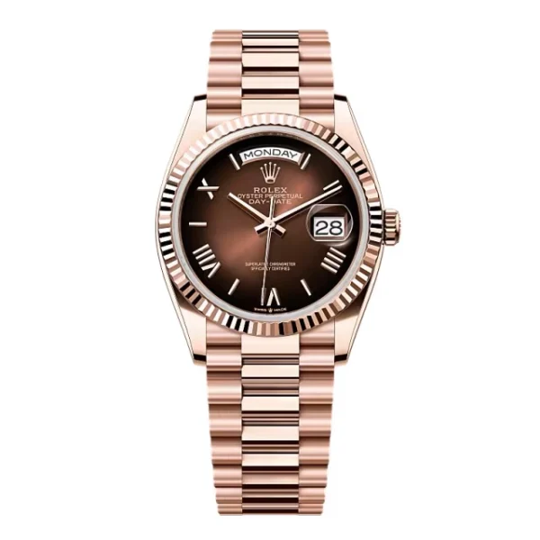 Superclone Rolex Day-Date Brown Ombré Dial 128235-0075 36 mm