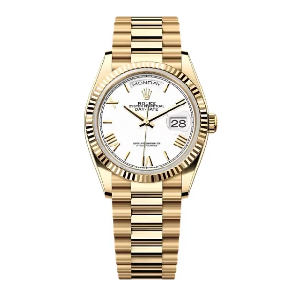 Superclone Rolex Day-Date White Dial 128238-0113 36 mm