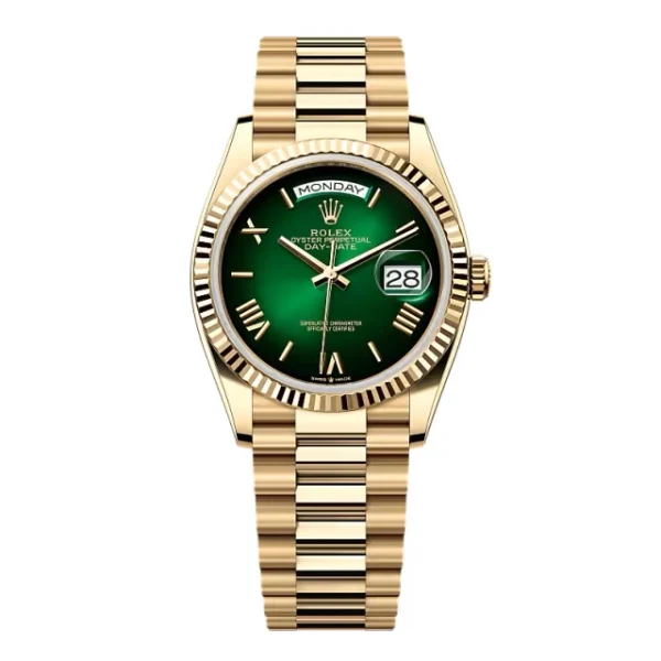 Superclone Rolex Day-Date Green Ombré Dial 128238-0118 36 mm