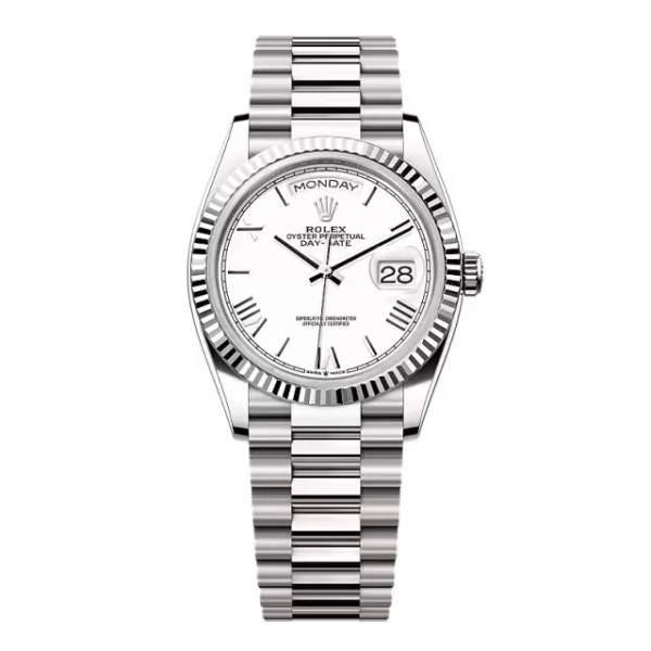 Superclone Rolex Day-Date White Dial 128239-0059 36 mm