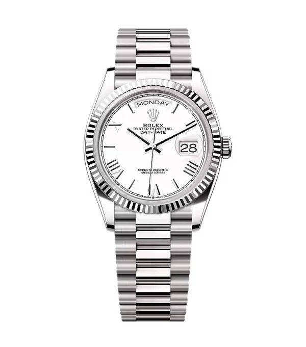 Superclone Rolex Day-Date White Dial 128239-0059 36 mm