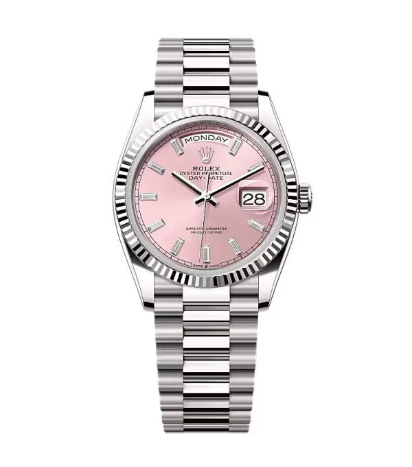 Superclone Rolex Day-Date Pink Diamond Dial 128239-0071 36 mm
