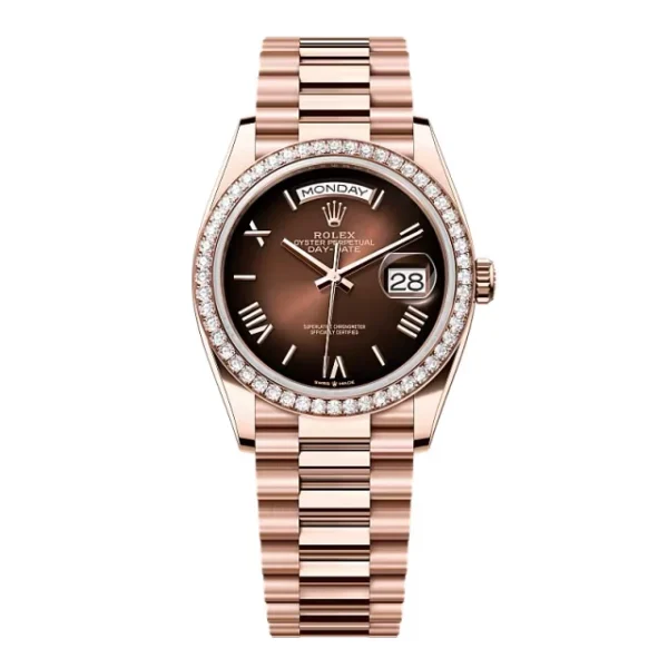 Superclone Rolex Day-Date Brown Ombré Dial 128345rbr-0075 36 mm