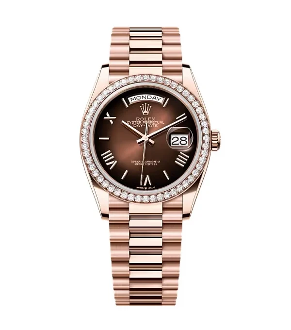 Superclone Rolex Day-Date Brown Ombré Dial 128345rbr-0075 36 mm