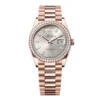 Superclone Rolex Day-Date Silver Dial 128345rbr-0081 36 mm