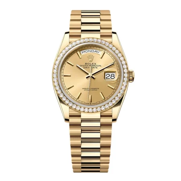 Superclone Rolex Day-Date Champagne Dial 128348rbr-0026 36 mm