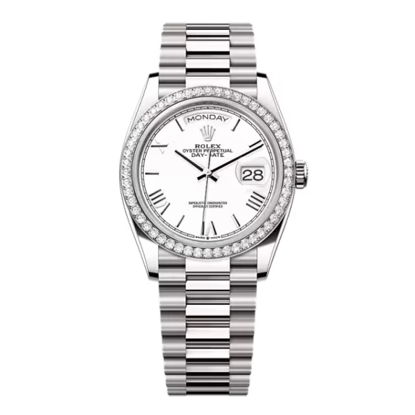 Superclone Rolex Day-Date White Dial 128349rbr-0043 36 mm